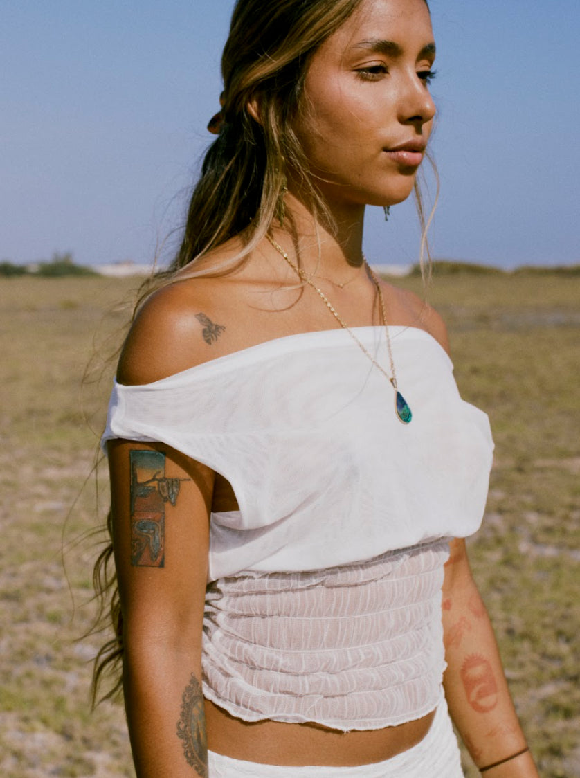 SUNLIT Top Blanco