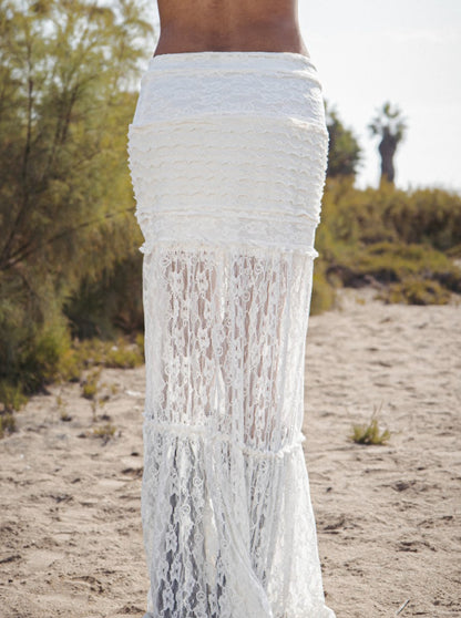 SUNLIT Skirt Blanco