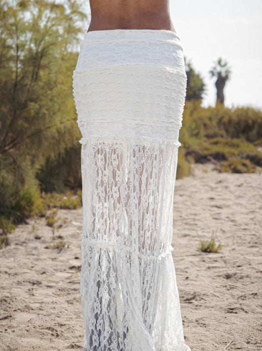 SUNLIT Skirt Blanco