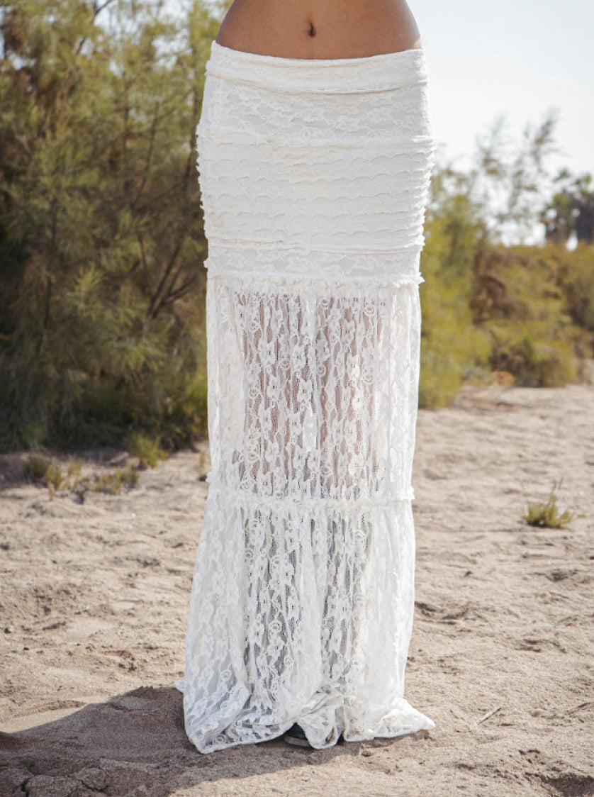 SUNLIT Skirt Blanco